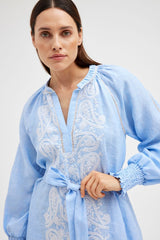 Dixi knee dress 52527 | Blue Chambre | Kjole fra Gustav