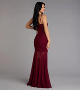 Mesh Slit Mermaid Formal Dress