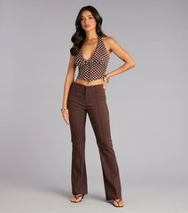 Charming Polka Dot Cropped Top