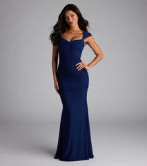 Camren Lace-Up Mermaid Mesh Formal Dress