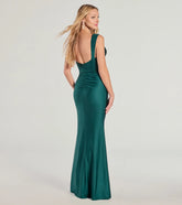 Low Back Slit Mermaid Formal Dress