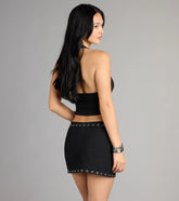 Trick or Drink Halter Crop Top