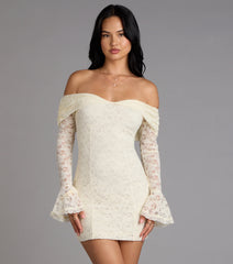 Romantic Lace Mini Dress