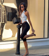 Forever On Trend High Rise Ponte Capri Pants