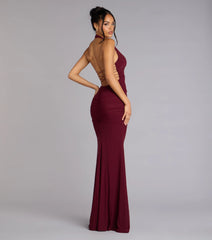 Juliana Mesh Strappy Back Formal Dress