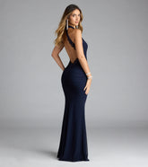 Lace Open Back Mermaid Formal Dress