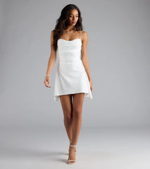 Set The Vibe Asymmetric A-Line Mini Dress