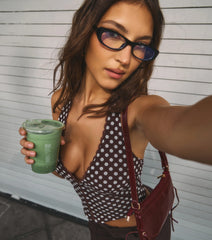 Charming Polka Dot Cropped Top