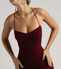 Mesh Lace Up Mini Dress