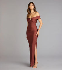 Silvia Off-The-Shoulder Formal Dress