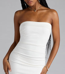 Stylish Strapless Bodycon Mini Dress