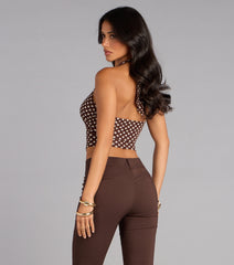 Charming Polka Dot Cropped Top