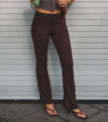 Sleek Polish High-Rise Flare Trouser Pants