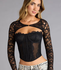 Exquisite Edge Lace Bolero