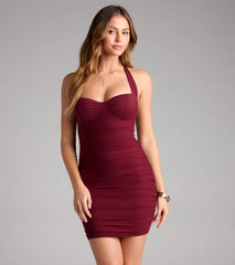 Effortless Halter Bodycon Mini Dress
