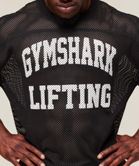 Gymshark Mesh Oversized T-Shirt - Black